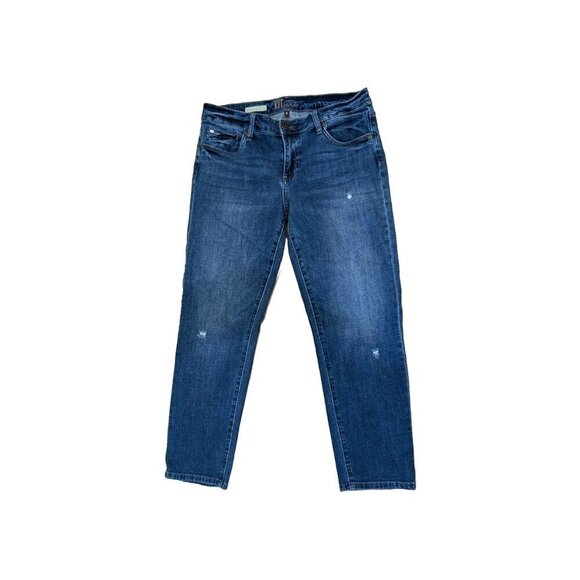KUT From The Kloth Jeans Size 8 Womens Katy Ankle Straight Leg Blue Denim - Picture 1 of 8